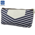 Wholesale Strips Large Pencil Case Bag Canvas School Pencil Bag